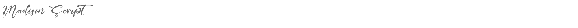 Madison Script Madison Script.ttf font preview